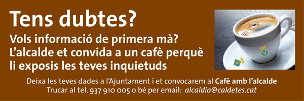 cafè amb l'alcalde cafè amb l'alcalde