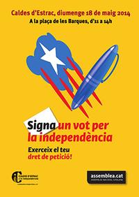 signa un vot per la independència 18 maig