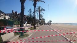 El Passeig Marítim abans de l'actuació El Passeig Marítim abans de l'actuació