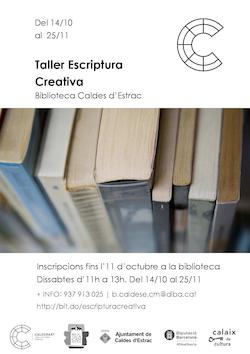 Taller escriptura creativa - Biblioteca Can Milans- 2017