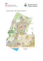 Plnol amb les zones d'aparcament designades a Caldes d'Estrac i Sant Vicen de Montalt