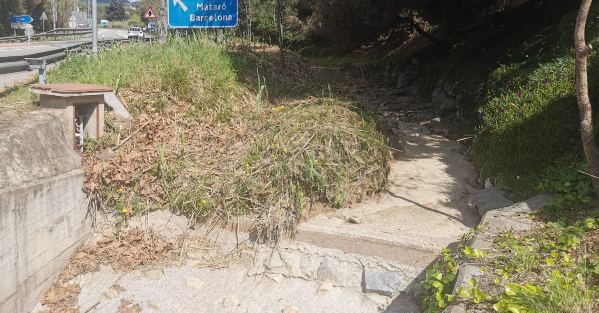 La riera del Gorg a Caldes d'Estrac La riera del Gorg a Caldes d'Estrac