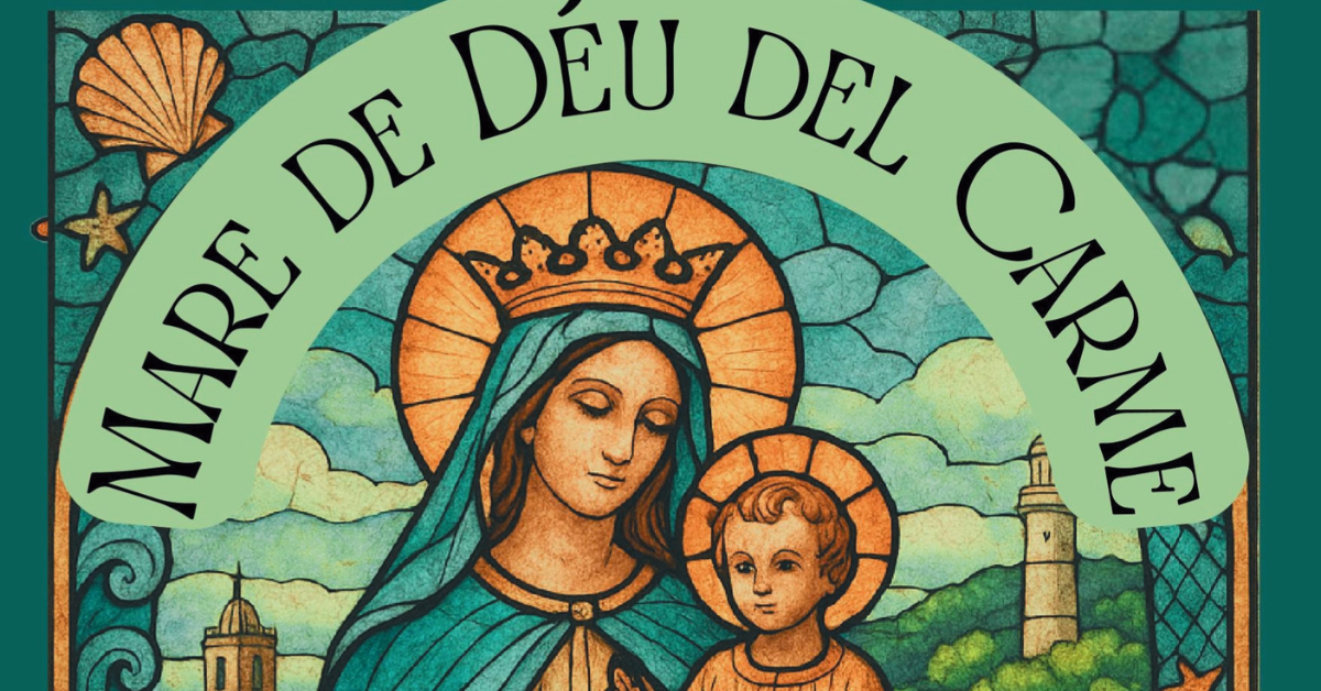 Imatge Web del cartell de les celebracions de la Mare de Déu del Carme Imatge Web del cartell de les celebracions de la Mare de Déu del Carme