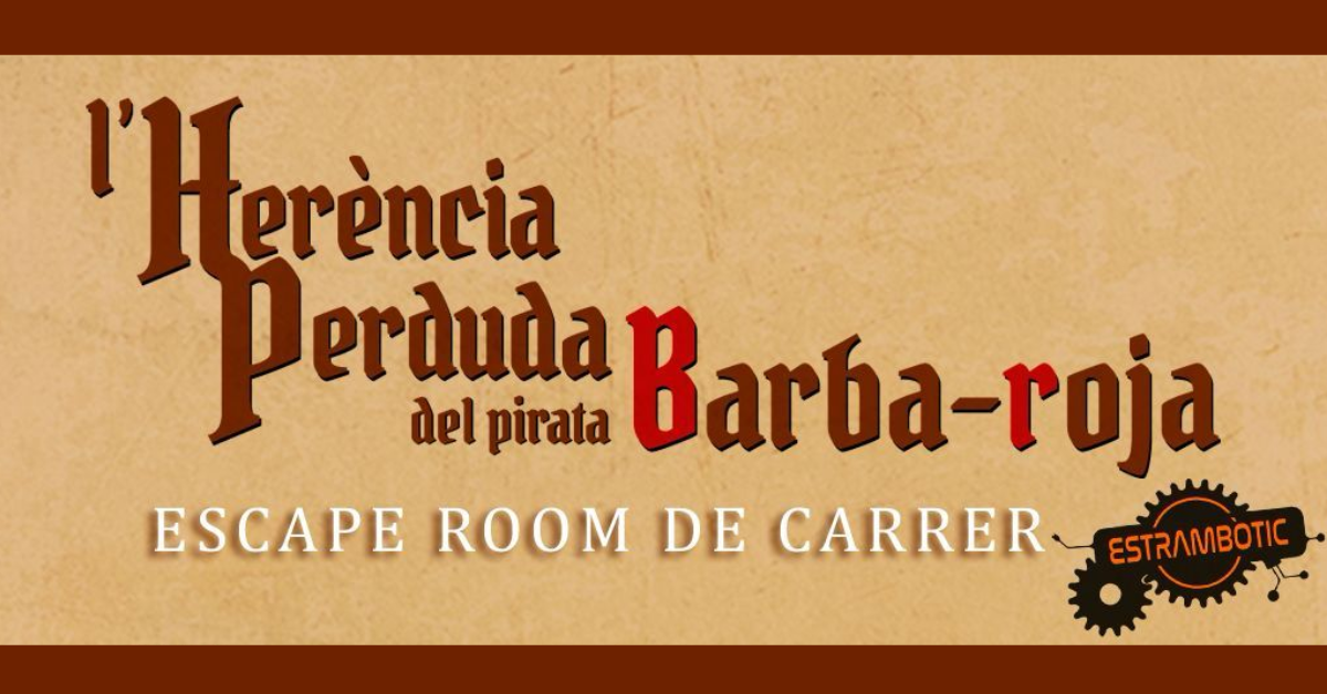 Imatge web de l'Escape Room “L´Herència perduda del pirata Barba-roja” Imatge web de l'Escape Room “L´Herència perduda del pirata Barba-roja”