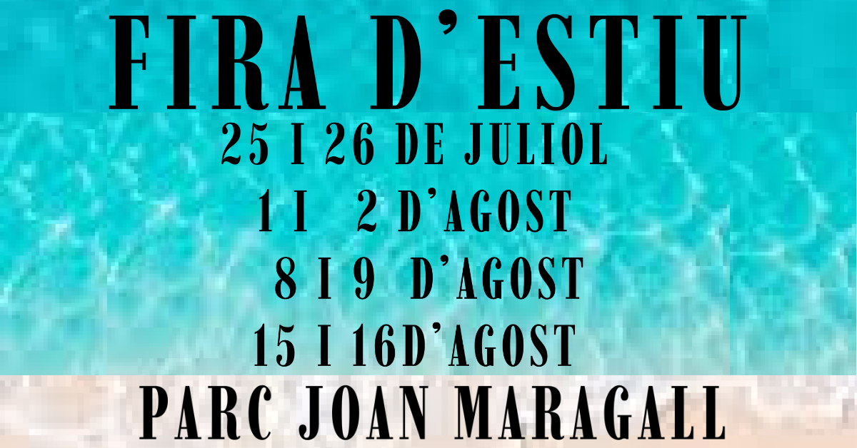 Imatge web de la Fira d'Estiu del Parc Joan Maragall Imatge web de la Fira d'Estiu del Parc Joan Maragall